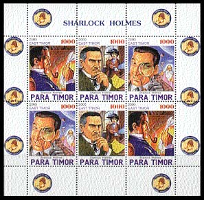 Timbres Sherlock Holmes - Para Timor - 2002...